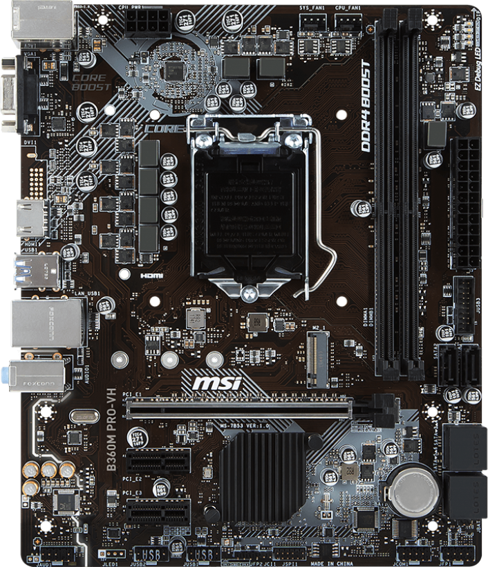 Msi B M Pro Vh Motherboard Specifications On Motherboarddb